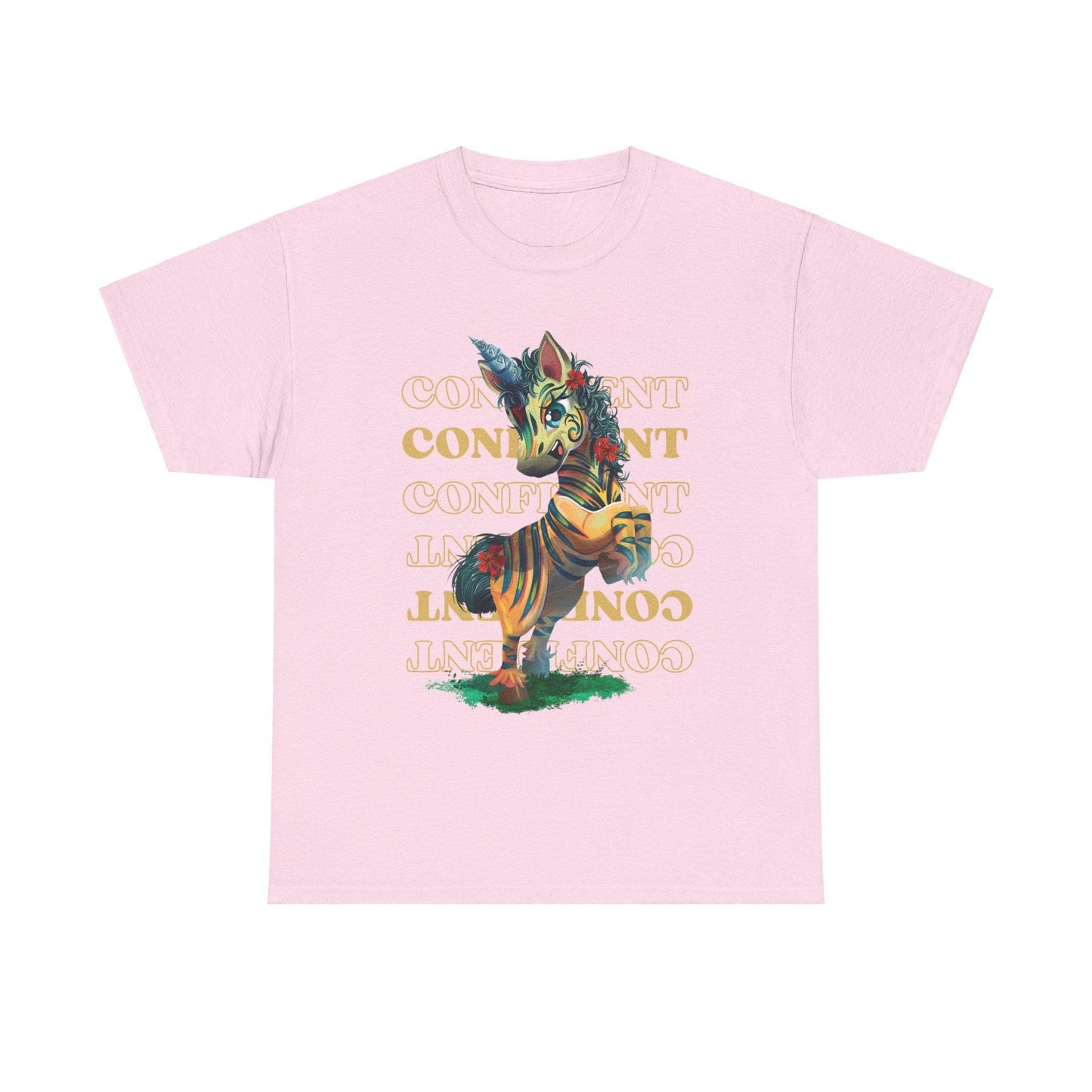 LeeNeigh Confident Unisex Heavy Cotton Tee - Claires Unicorn Adventures