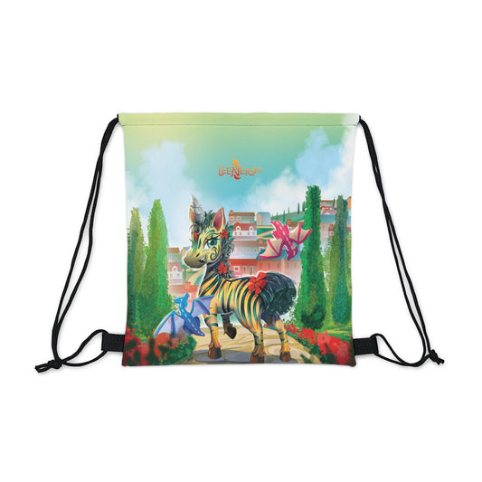 LeeNeigh Classic Outdoor Drawstring Bag - Claires Unicorn Adventures