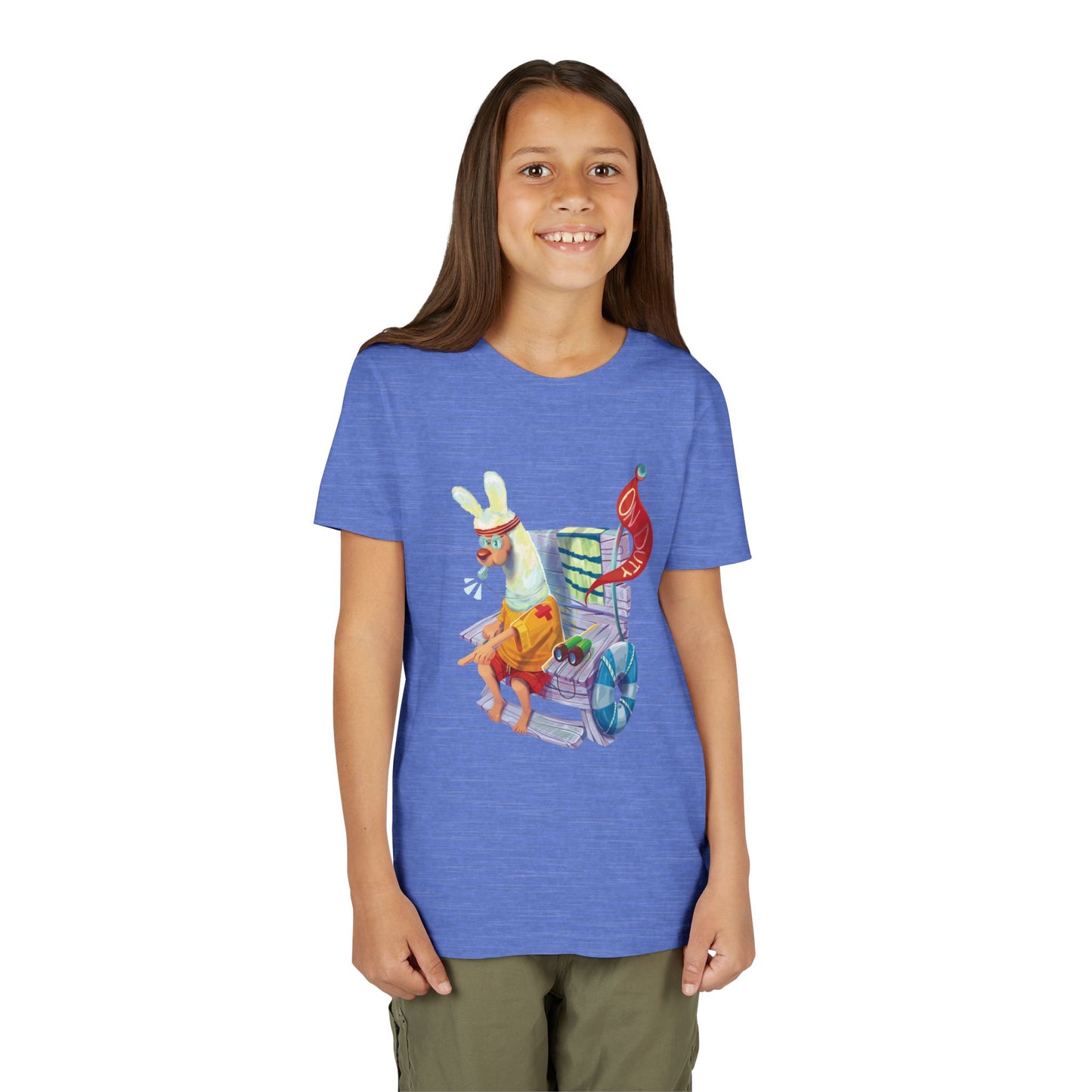 Larry the Llama Plays Lifeguard Kids T-Shirt