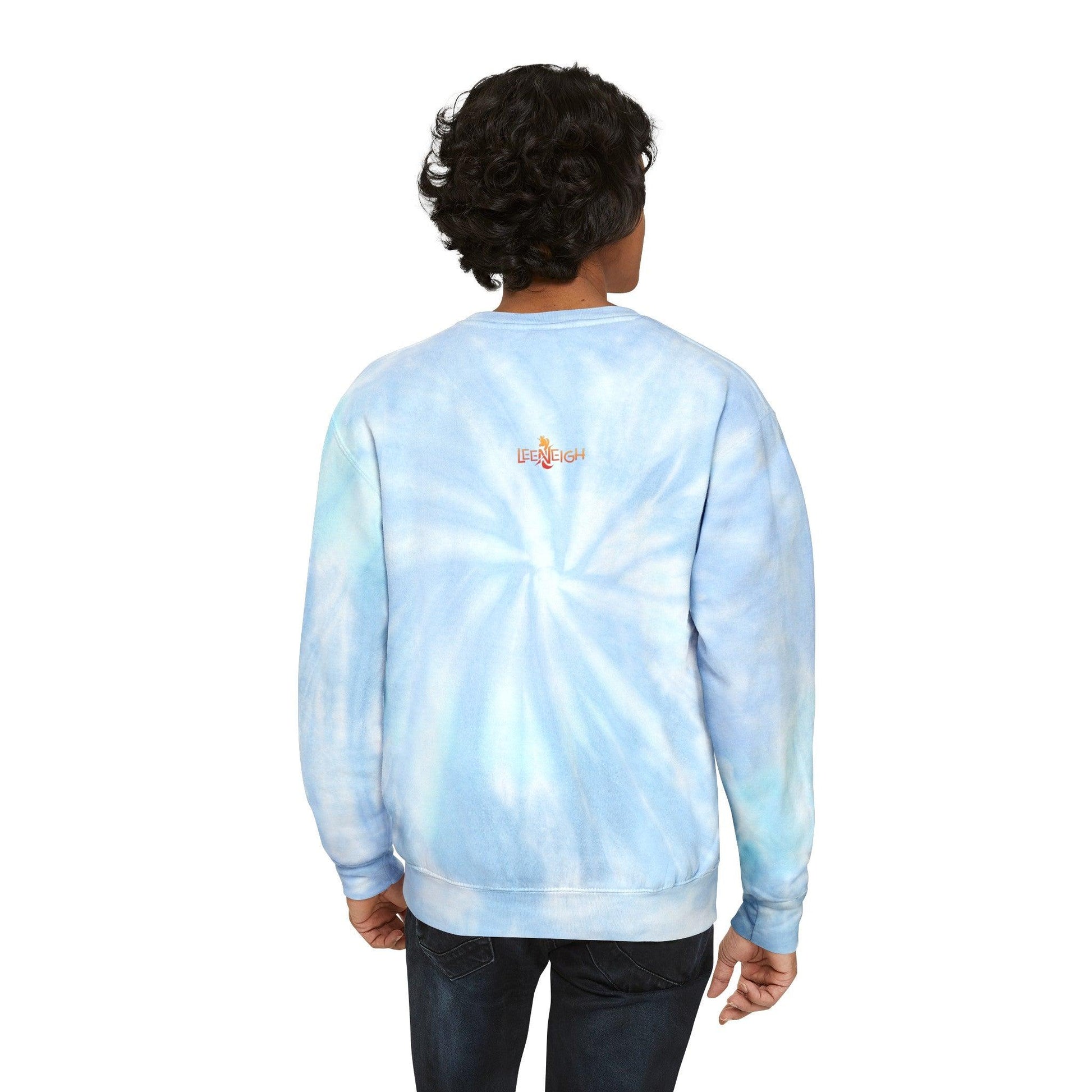 LeeNeigh Unisex Tie-Dye Sweatshirt - Claires Unicorn Adventures