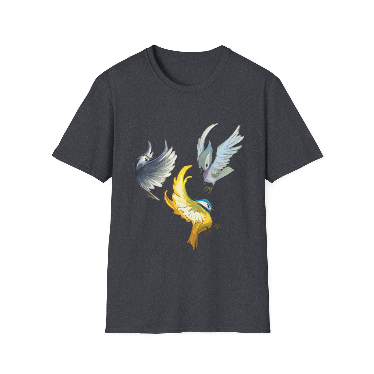 Busy Birds Unisex Softstyle T-Shirt