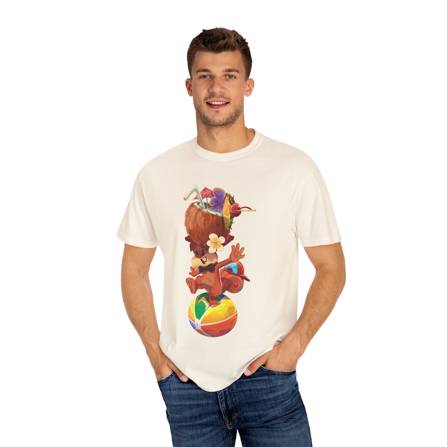 Tyrone the Squirrel Beach Ball Balancing Act Unisex T-Shirt