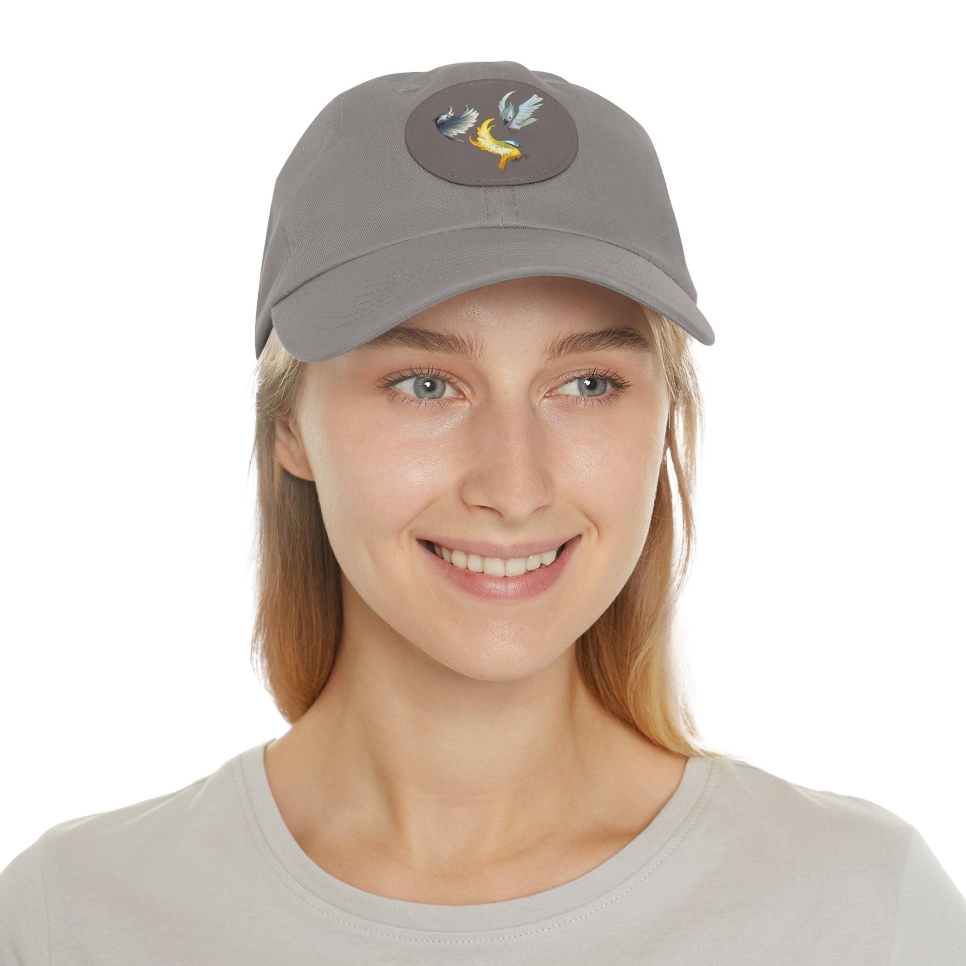 Dad Hat with Leather Patch (Round) - Claires Unicorn Adventures