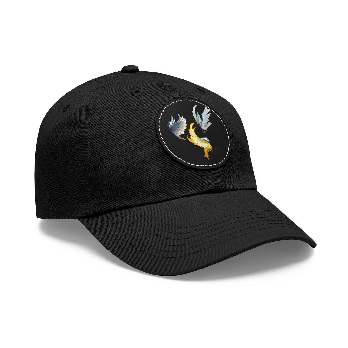 Dad Hat with Leather Patch (Round) - Claires Unicorn Adventures