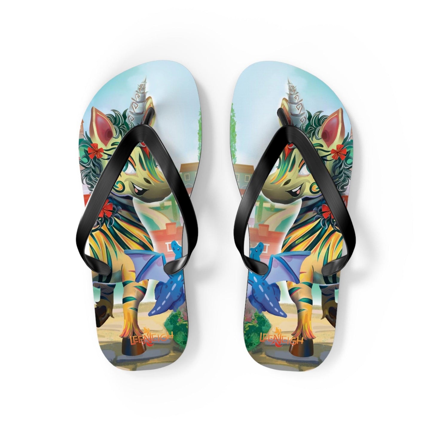 LeeNeigh Flip Flops - Claires Unicorn Adventures