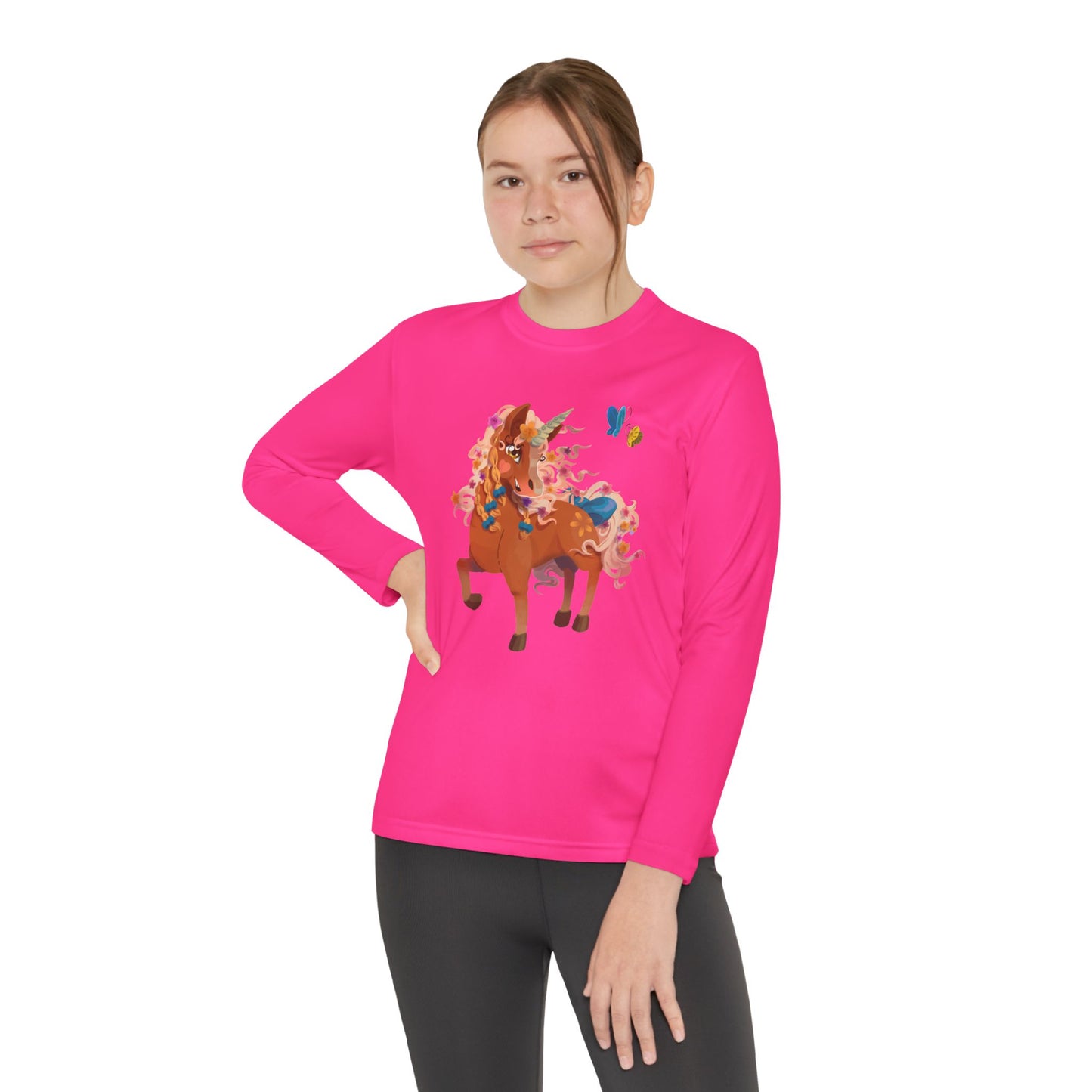 Youth Long Sleeve Tee - Gwenhwyer Unicorn