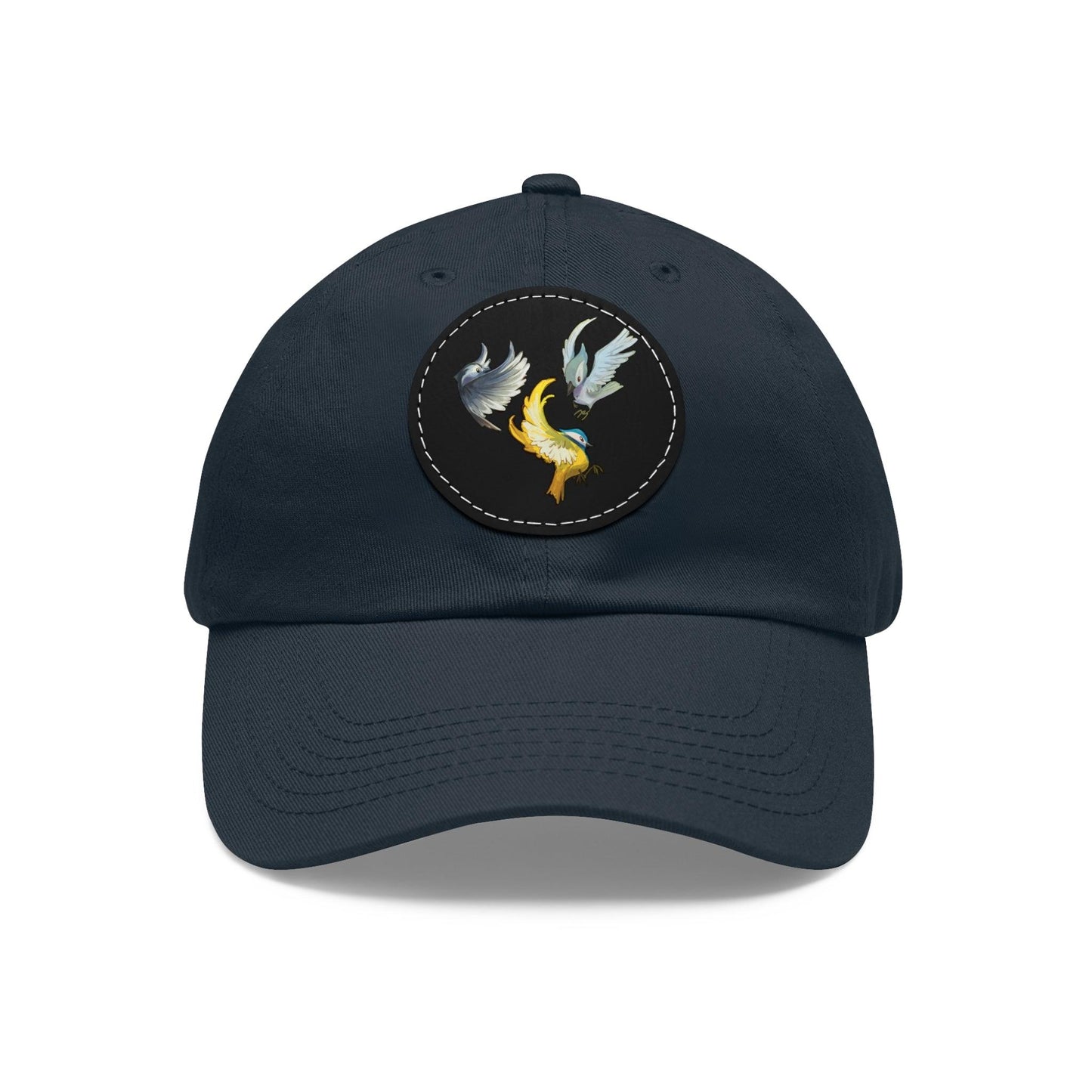 Dad Hat with Leather Patch (Round) - Claires Unicorn Adventures