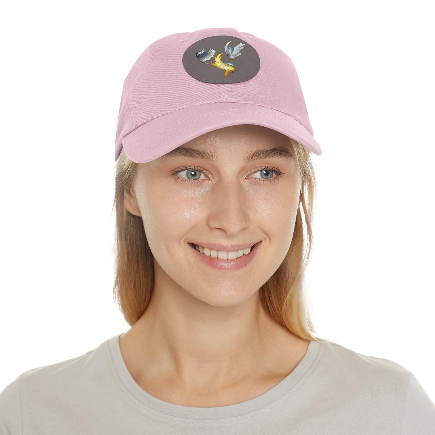 Dad Hat with Leather Patch (Round) - Claires Unicorn Adventures