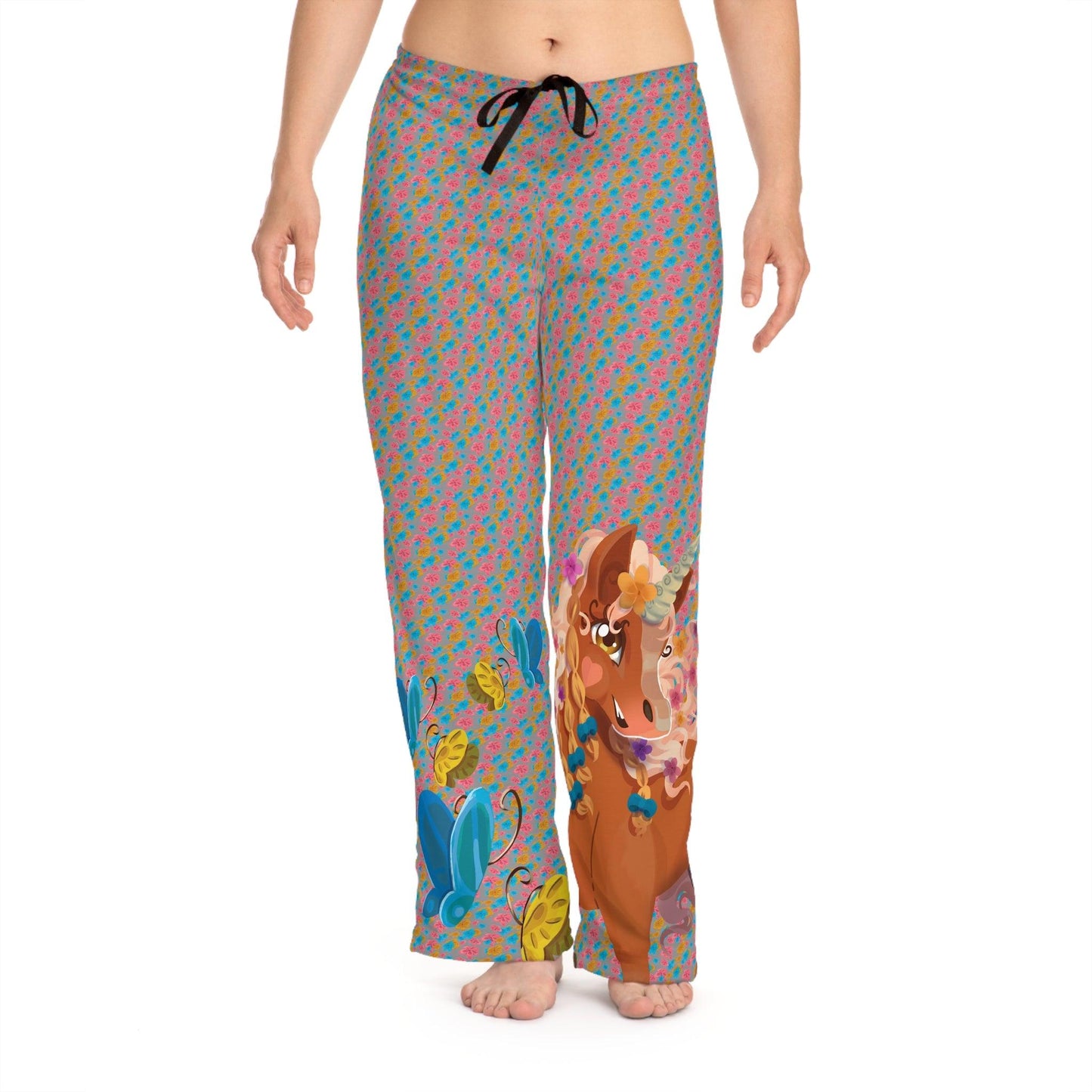 Gwenhwyer Goes Anywhere - Women's Pajama Pants - Claires Unicorn Adventures