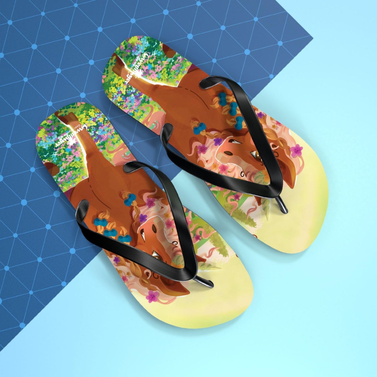 Gwenhwyer Flip Flops - Claires Unicorn Adventures