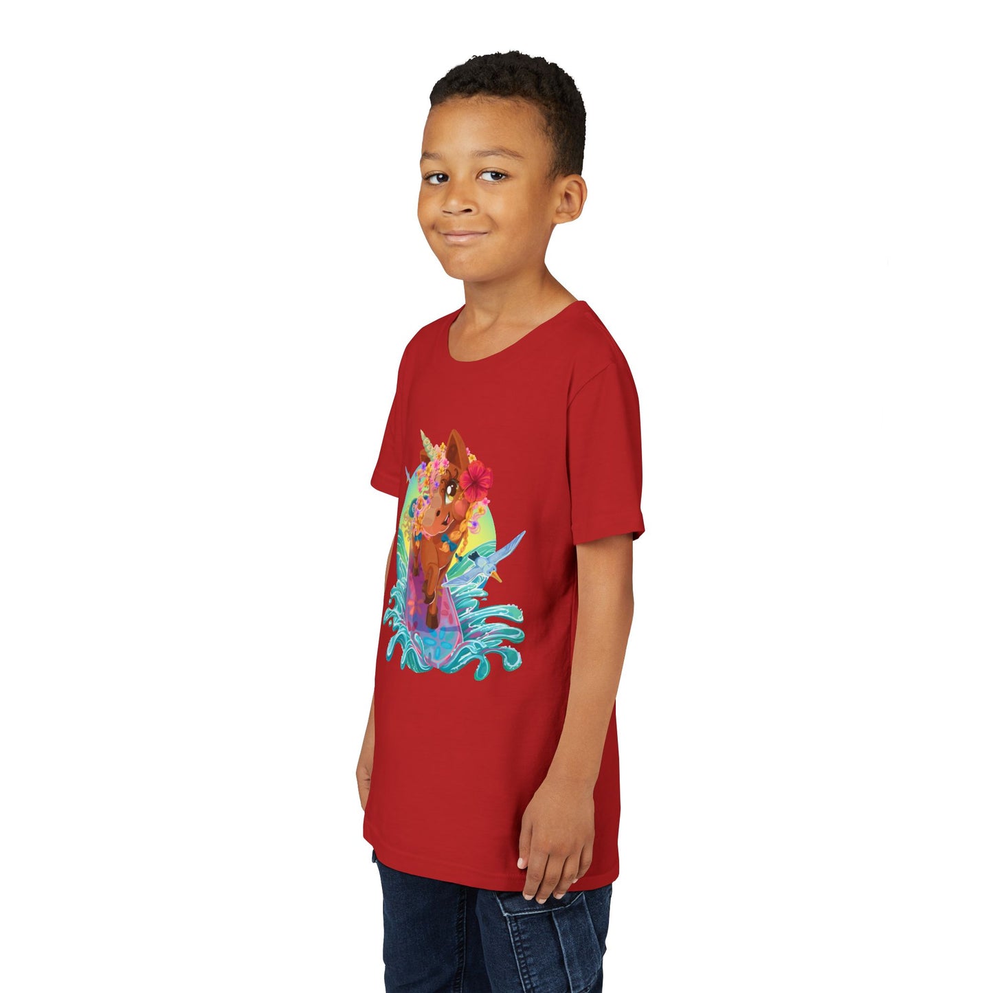 Gwenhwyer's Surfing Adventure Kids T-Shirt