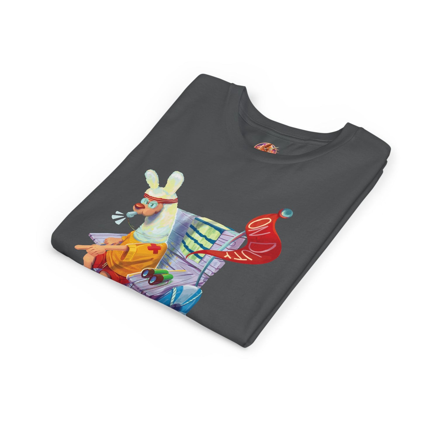 Larry the Llama Plays Lifeguard Kids T-Shirt