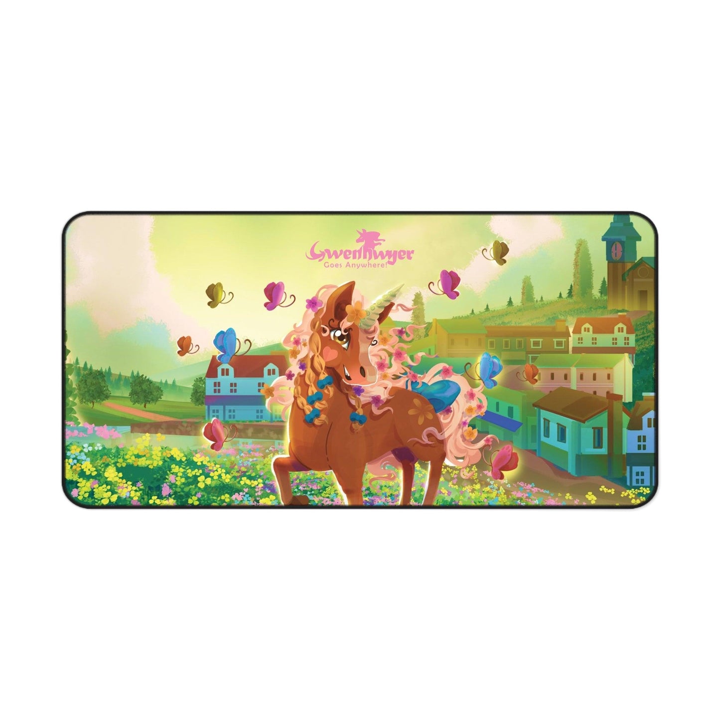 Gwenhwyer Desk Mat - Claires Unicorn Adventures