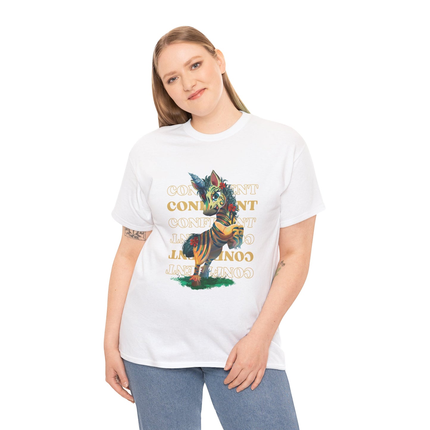 LeeNeigh Confident Unisex Heavy Cotton Tee