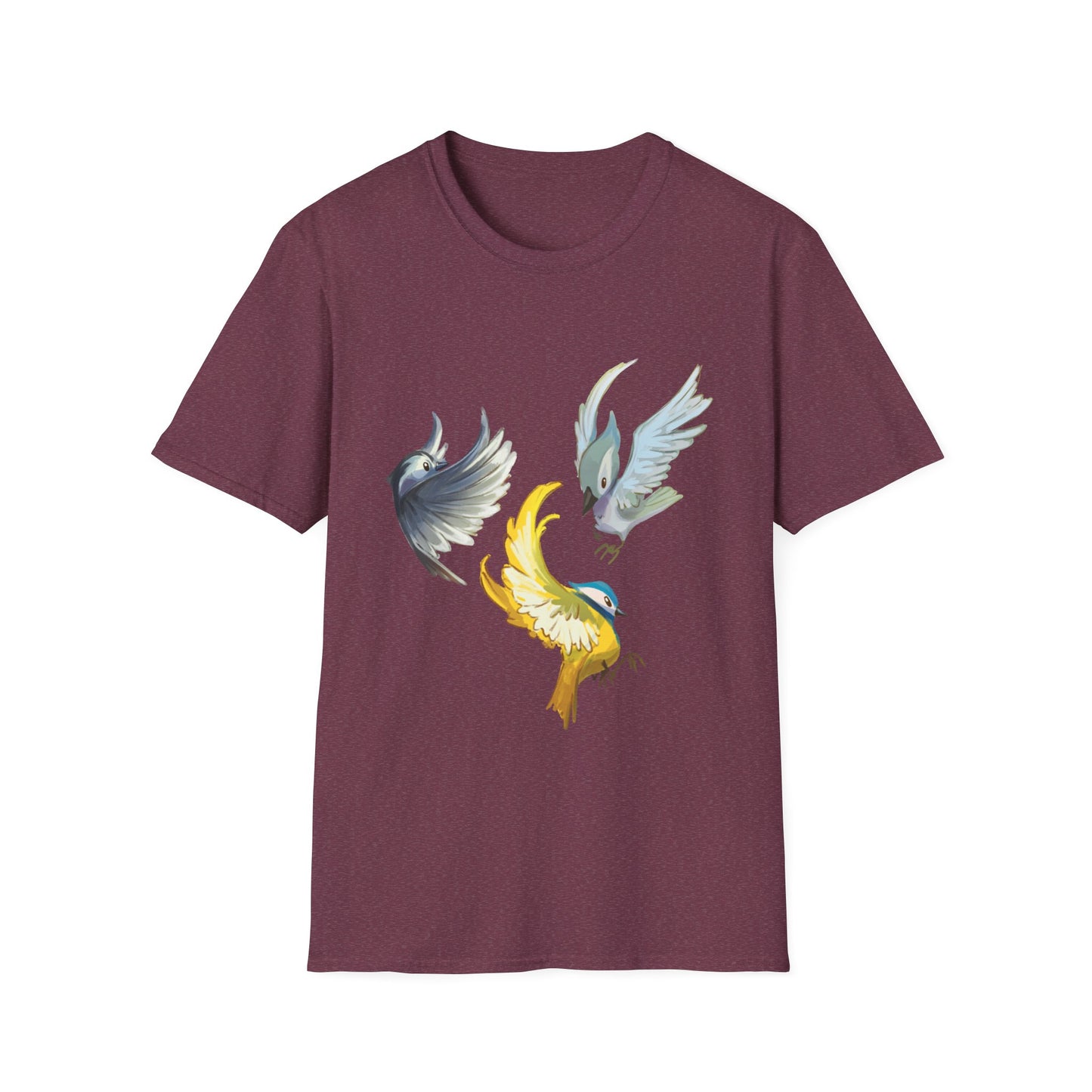 Busy Birds Unisex Softstyle T-Shirt