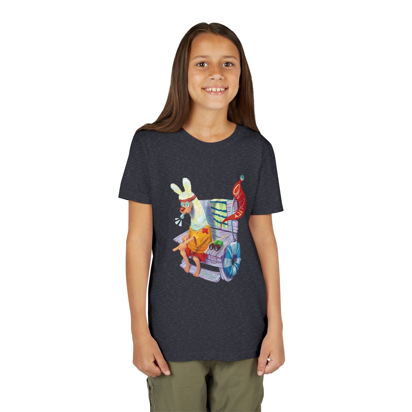 Larry the Llama Plays Lifeguard Kids T-Shirt