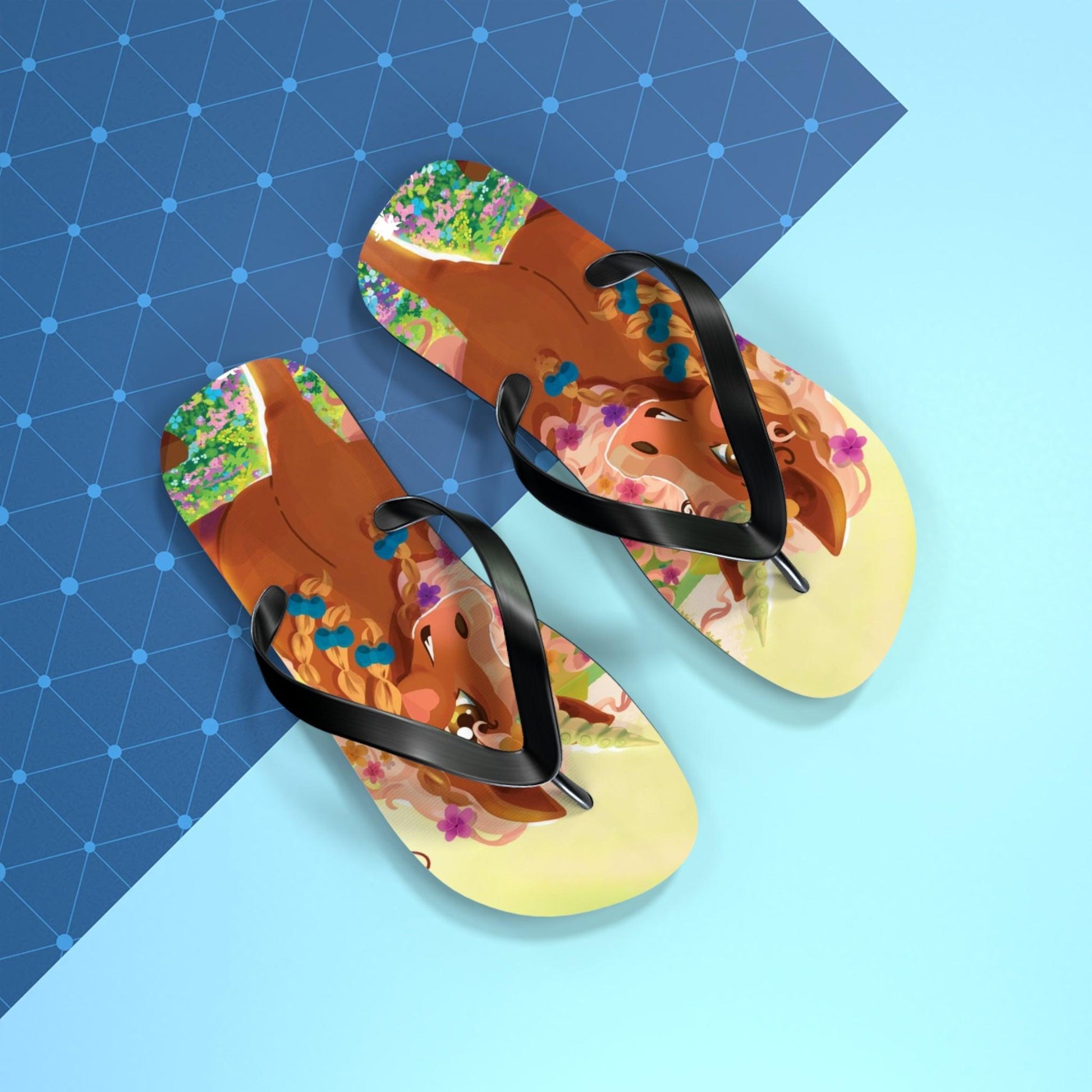 Gwenhwyer Flip Flops - Claires Unicorn Adventures