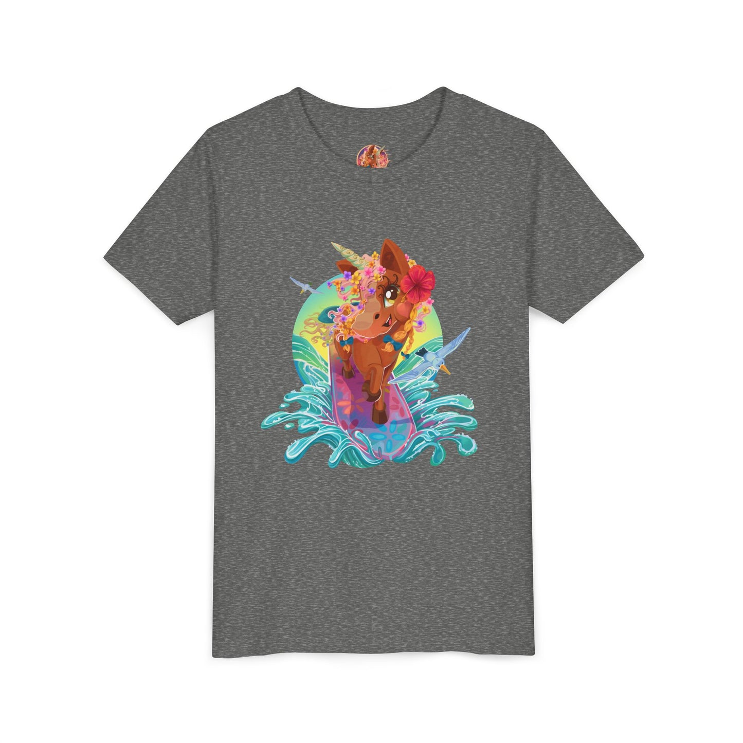 Gwenhwyer's Surfing Adventure Kids T-Shirt