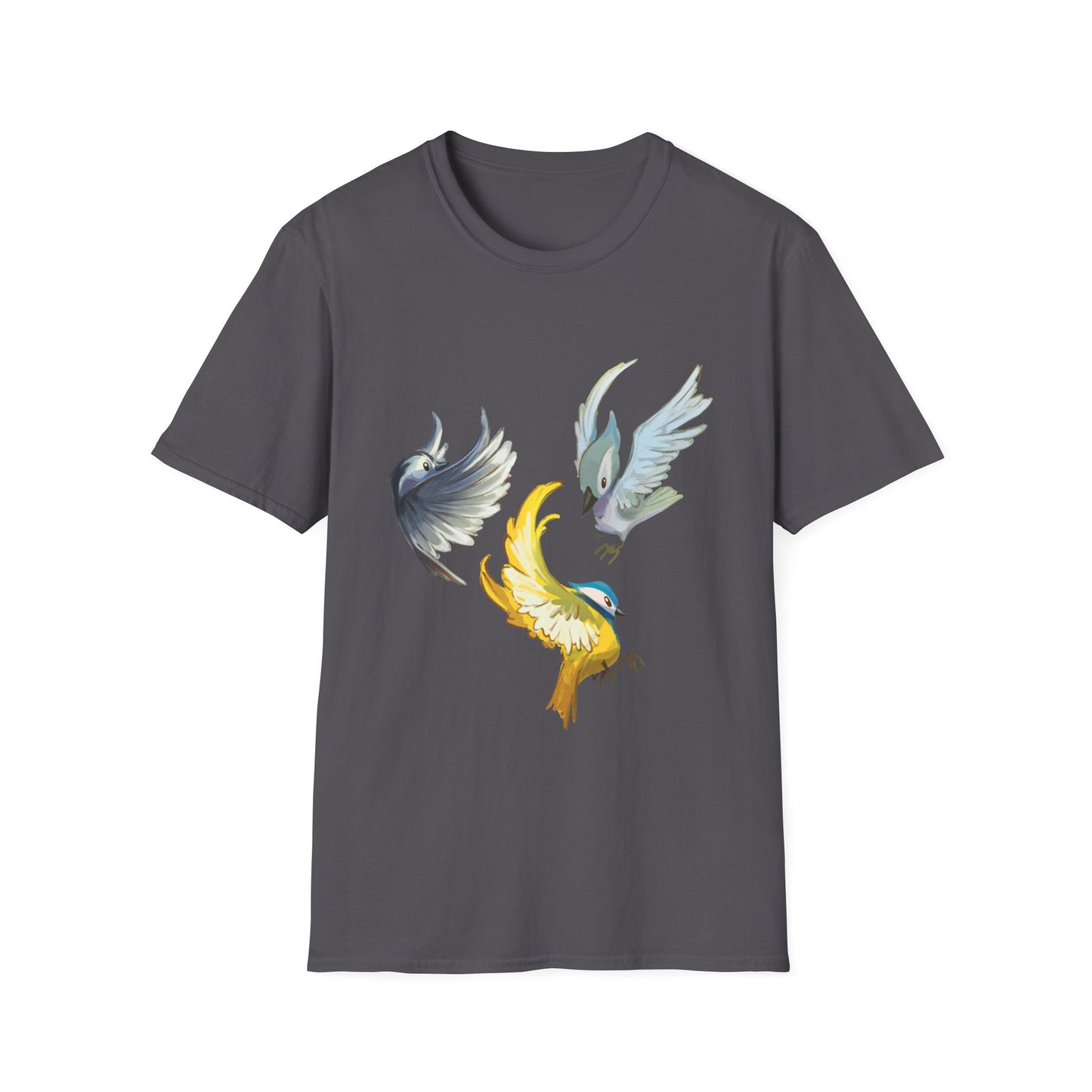 Busy Birds Unisex Softstyle T-Shirt