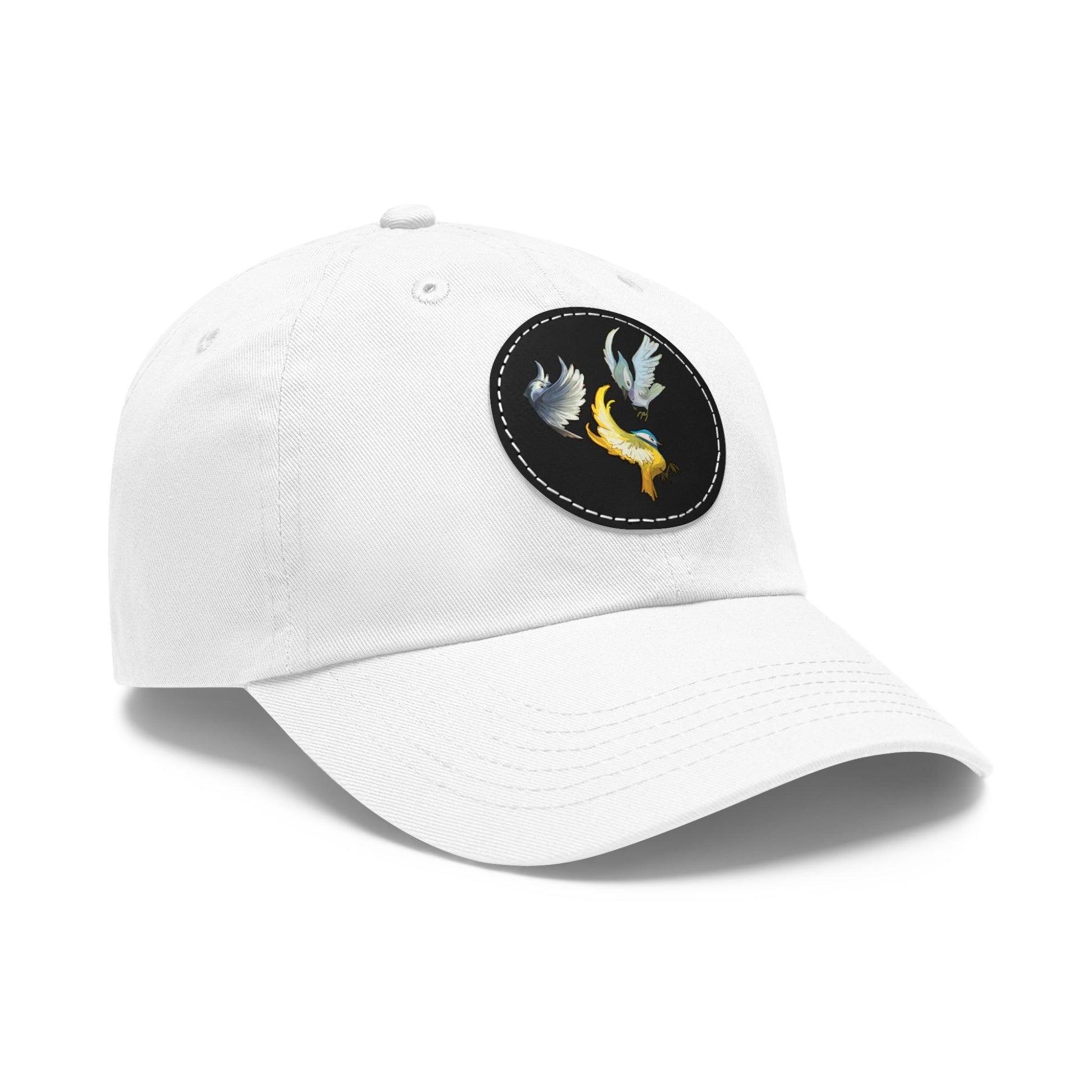 Dad Hat with Leather Patch (Round) - Claires Unicorn Adventures