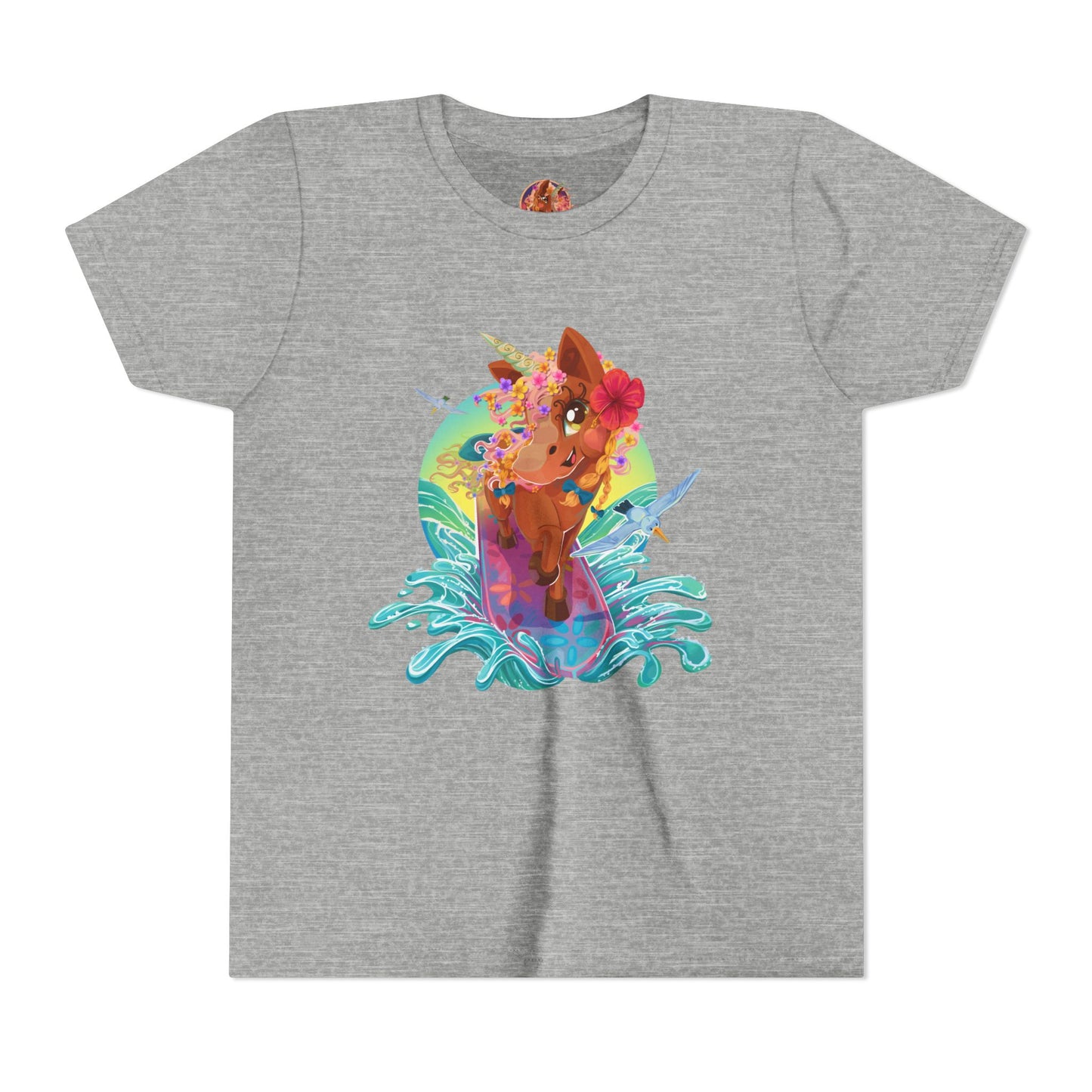 Gwenhwyer's Surfing Adventure Kids T-Shirt