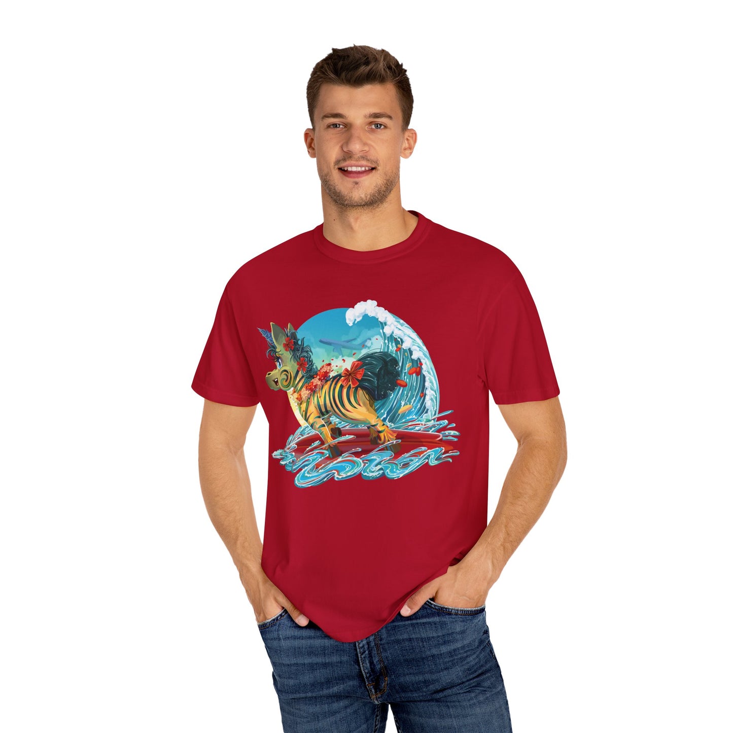 LeeNeigh Goes Surfing Unisex T-shirt