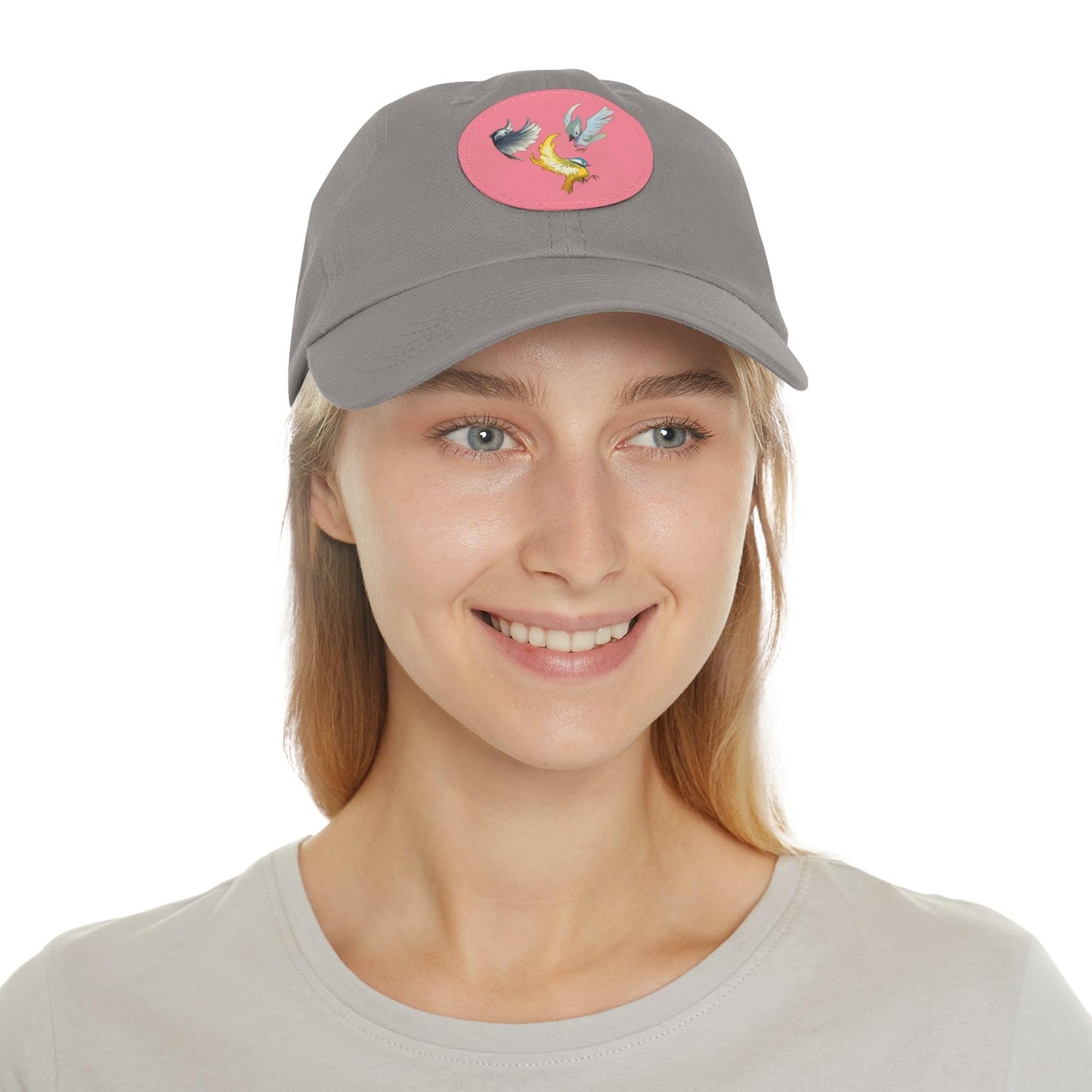 Dad Hat with Leather Patch (Round) - Claires Unicorn Adventures