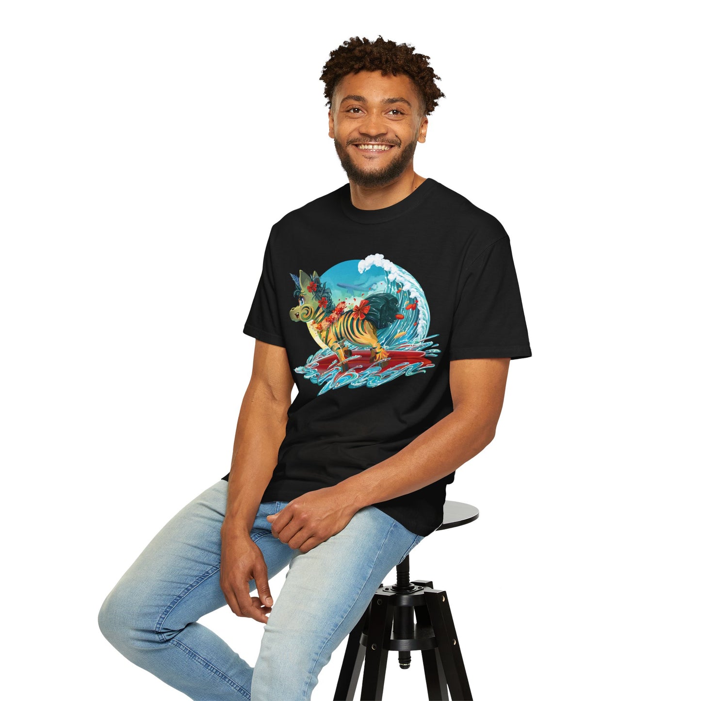 LeeNeigh Goes Surfing Unisex T-shirt