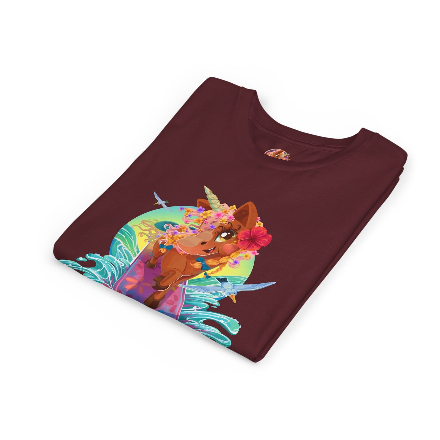 Gwenhwyer's Surfing Adventure Kids T-Shirt