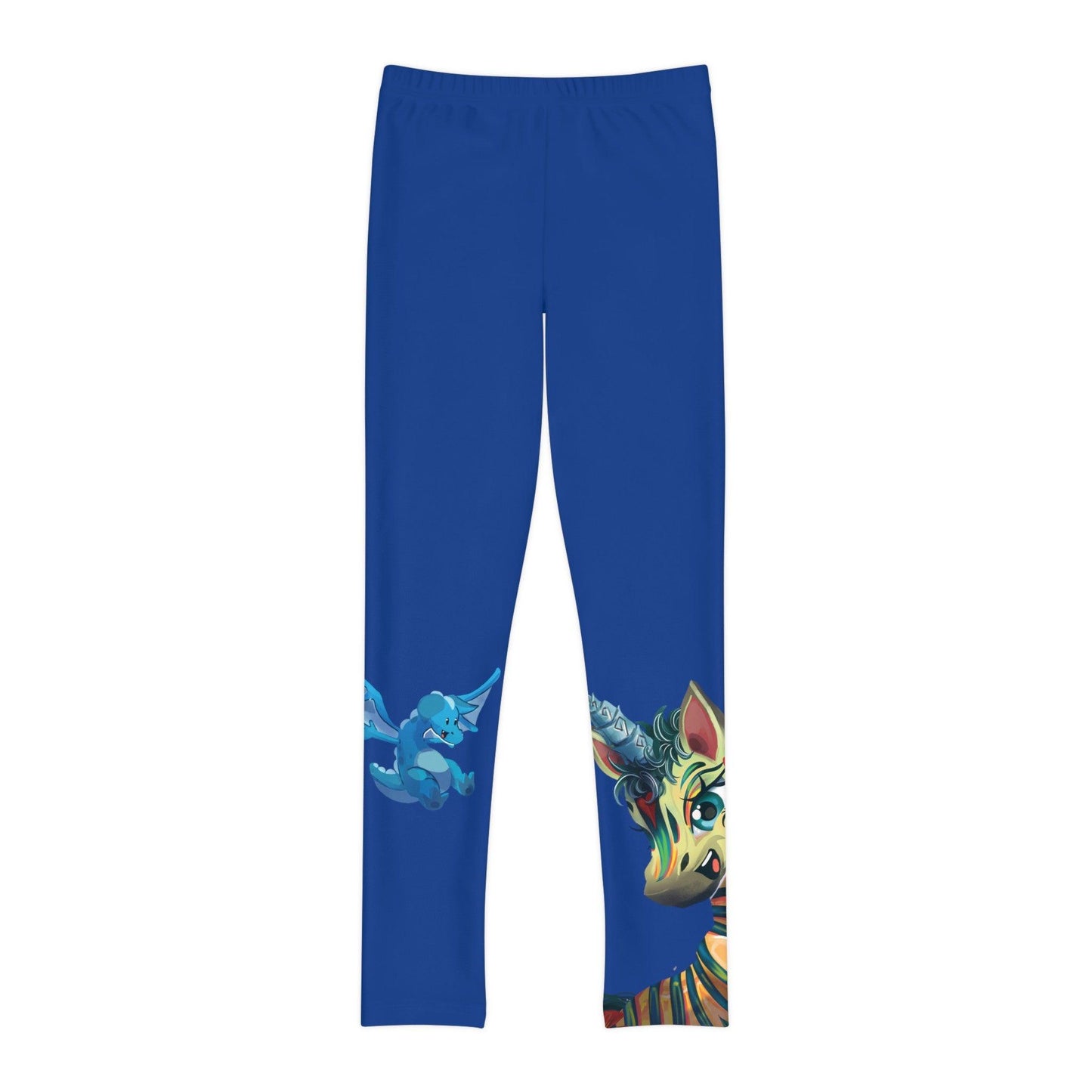 LeeNeigh Blue Youth Full-Length Leggings - Claires Unicorn Adventures