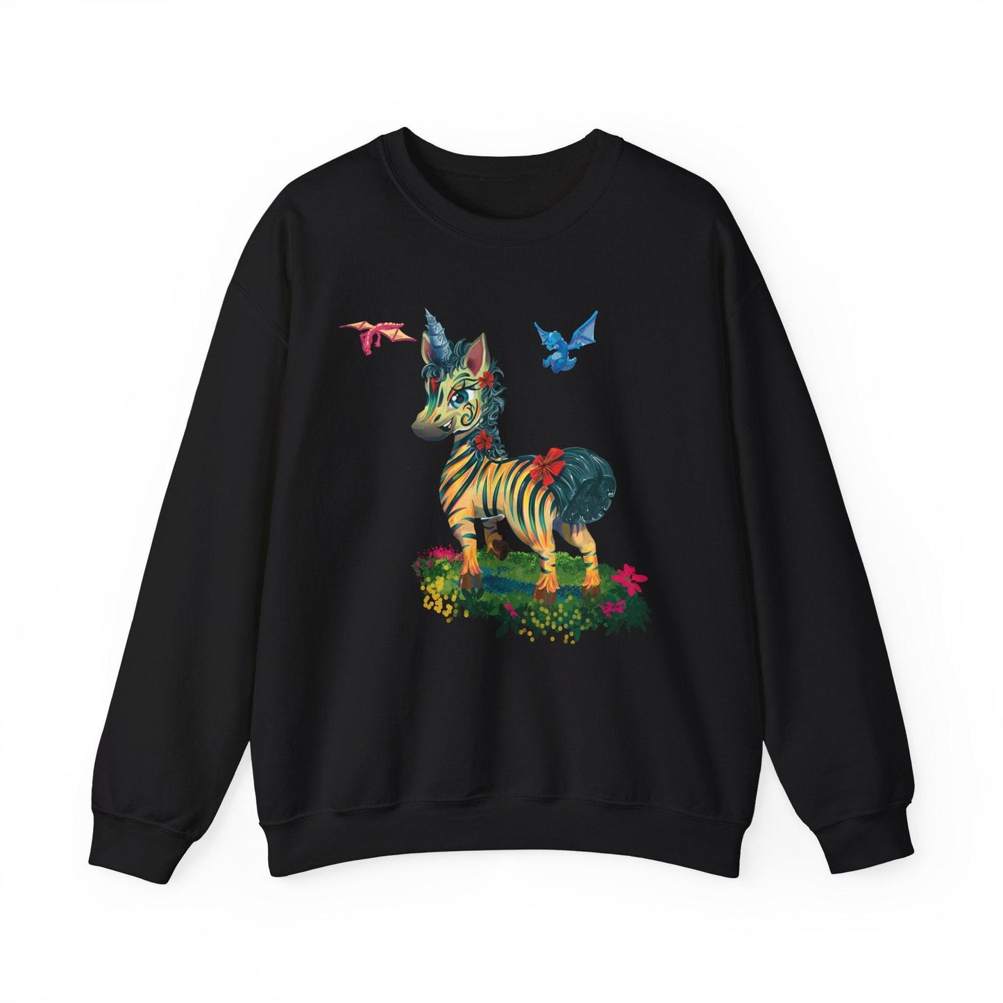 LeeNeigh Unisex Heavy Blend™ Crewneck Sweatshirt - Claires Unicorn Adventures