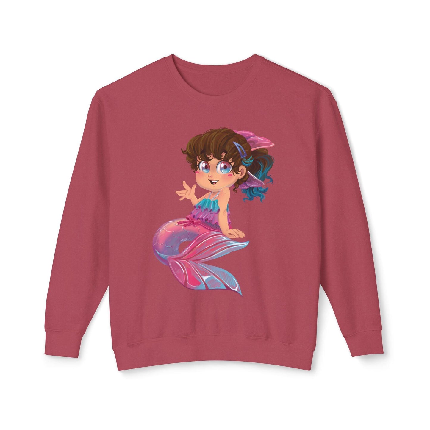 Unisex Lightweight Crewneck Sweatshirt - Claires Unicorn Adventures