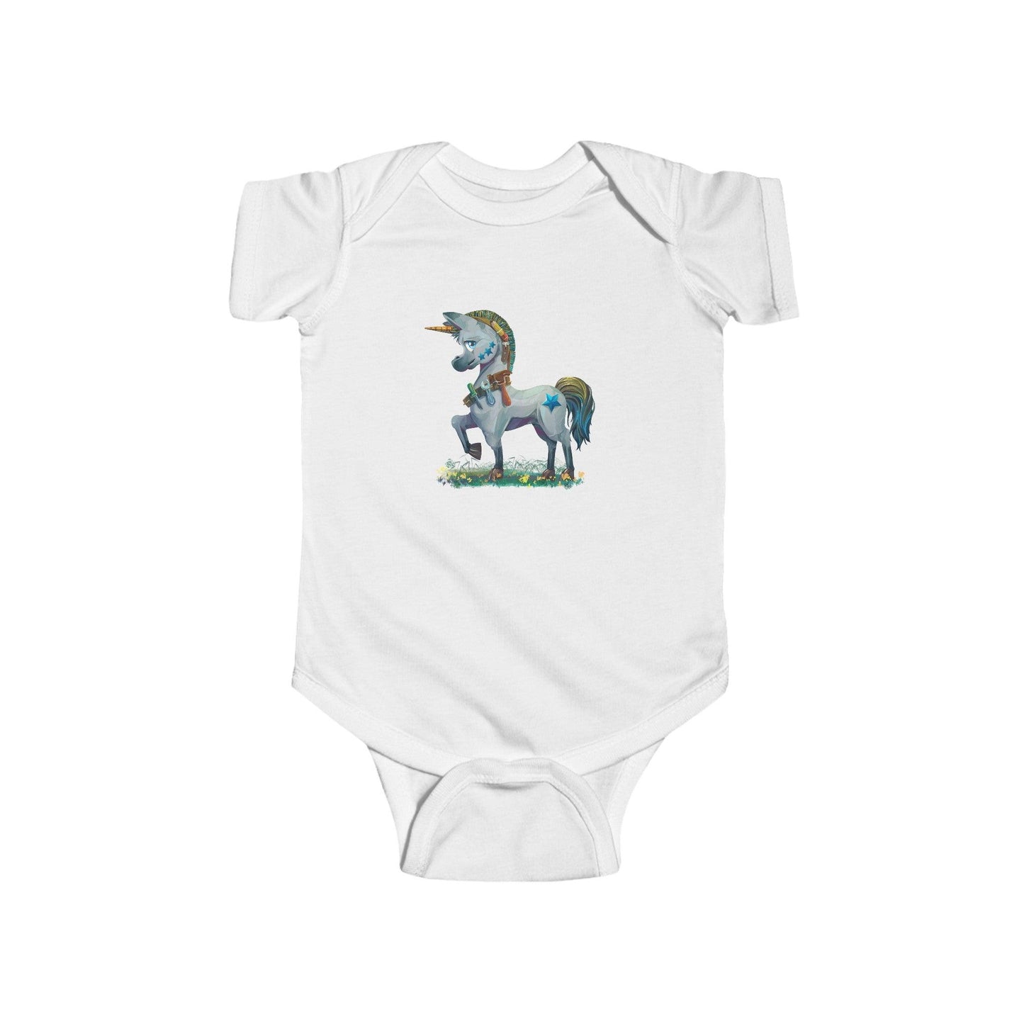 Infant Fine Jersey Bodysuit - Claires Unicorn Adventures