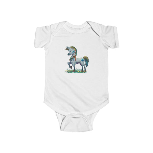 Infant Fine Jersey Bodysuit - Claires Unicorn Adventures