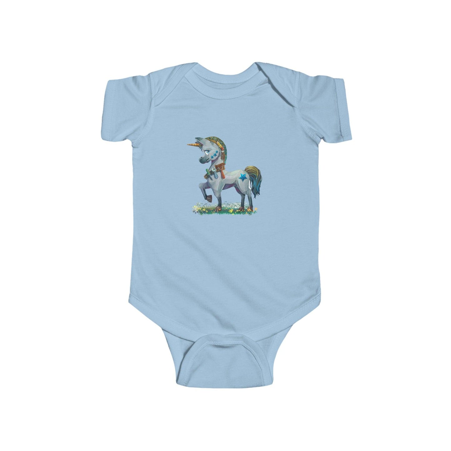 Infant Fine Jersey Bodysuit - Claires Unicorn Adventures