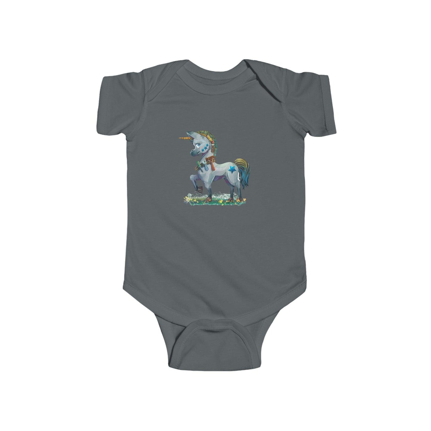 Infant Fine Jersey Bodysuit - Claires Unicorn Adventures