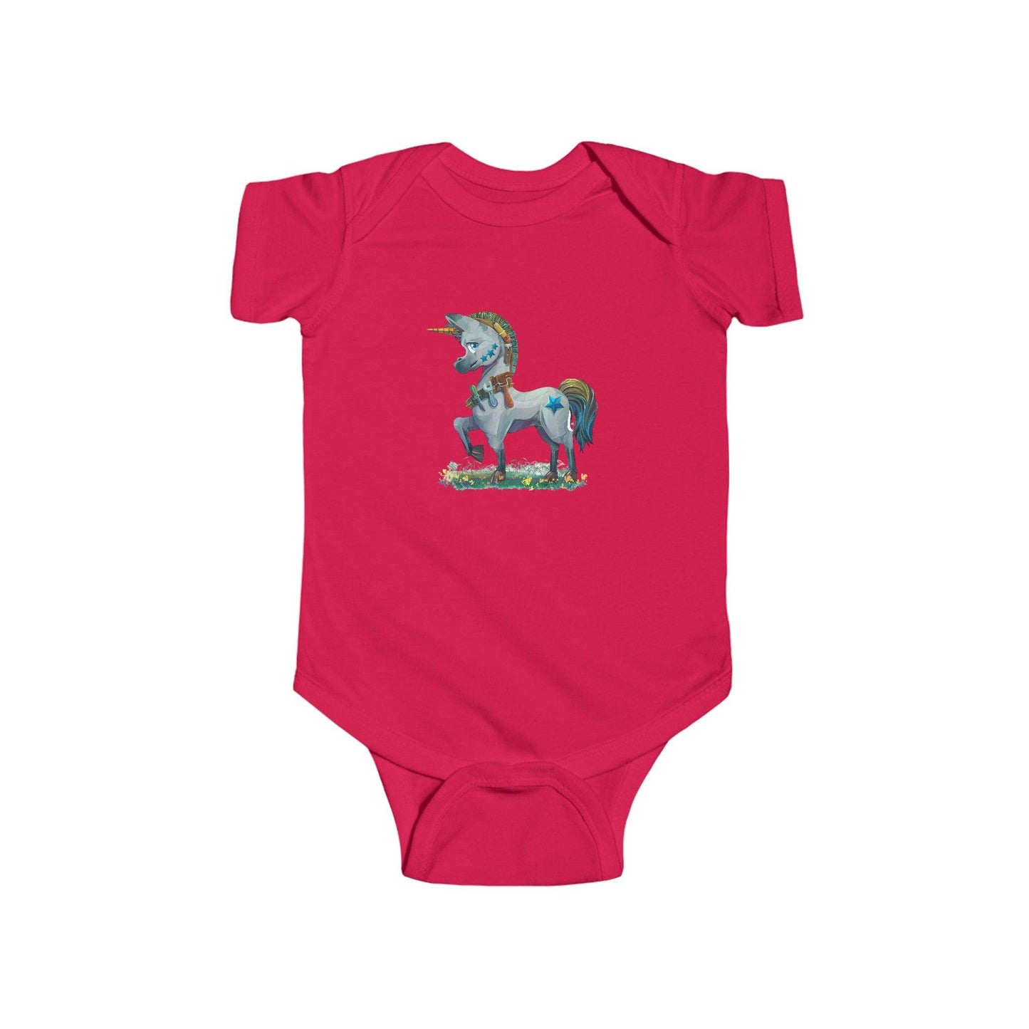 Infant Fine Jersey Bodysuit - Claires Unicorn Adventures