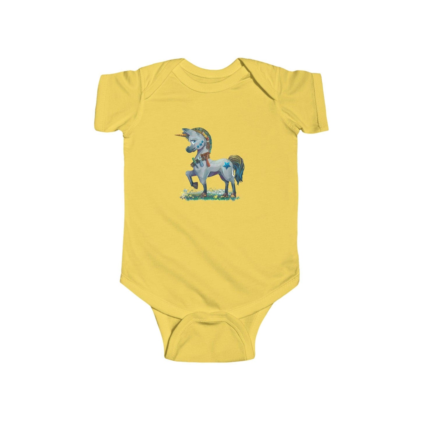 Infant Fine Jersey Bodysuit - Claires Unicorn Adventures