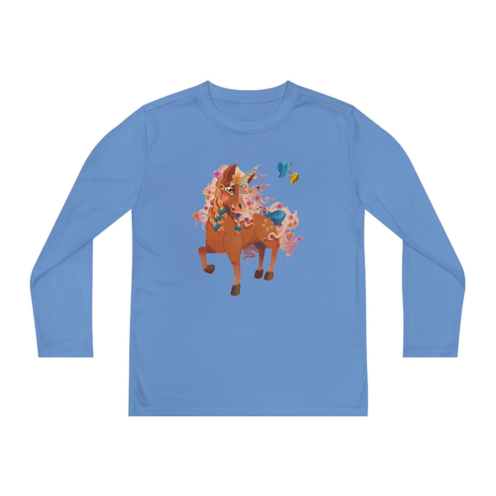 Gwenhwyer Youth Long Sleeve Competitor Tee - Claires Unicorn Adventures