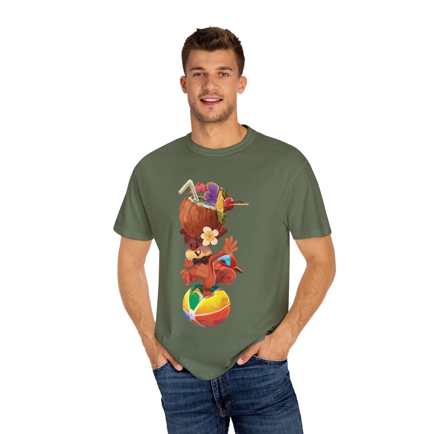 Tyrone the Squirrel Beach Ball Balancing Act Unisex T-Shirt