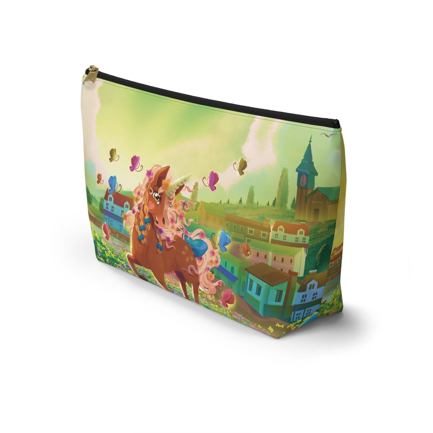 Gwenhwyer Accessory Pouch w T-bottom - Claires Unicorn Adventures