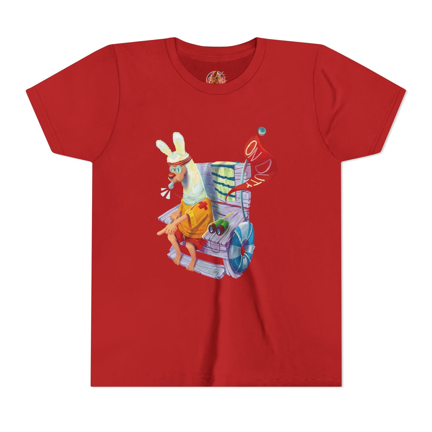 Larry the Llama Plays Lifeguard Kids T-Shirt