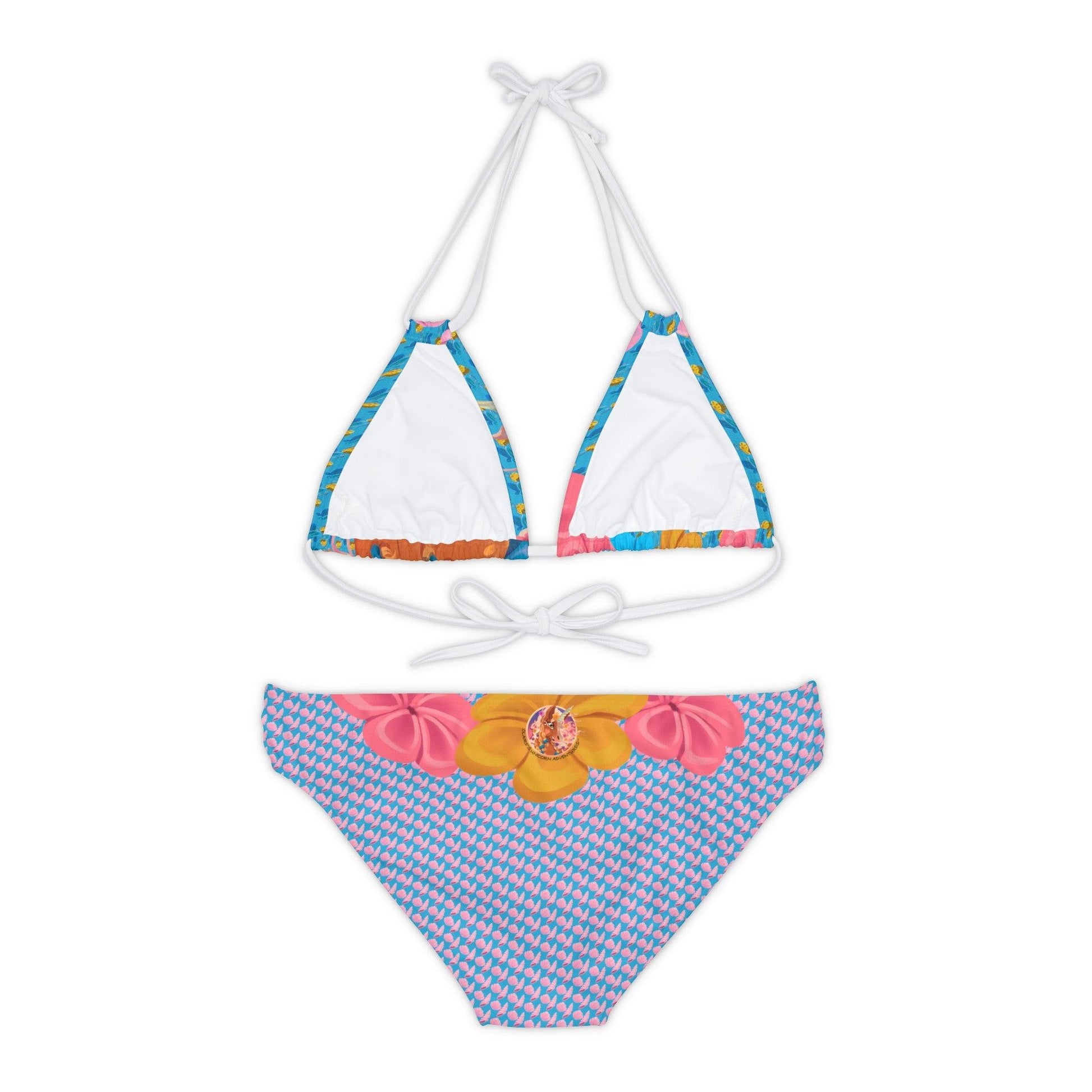 Gwenhwyer Goes Anywhere - Strappy Bikini Set - Blue - Claires Unicorn Adventures