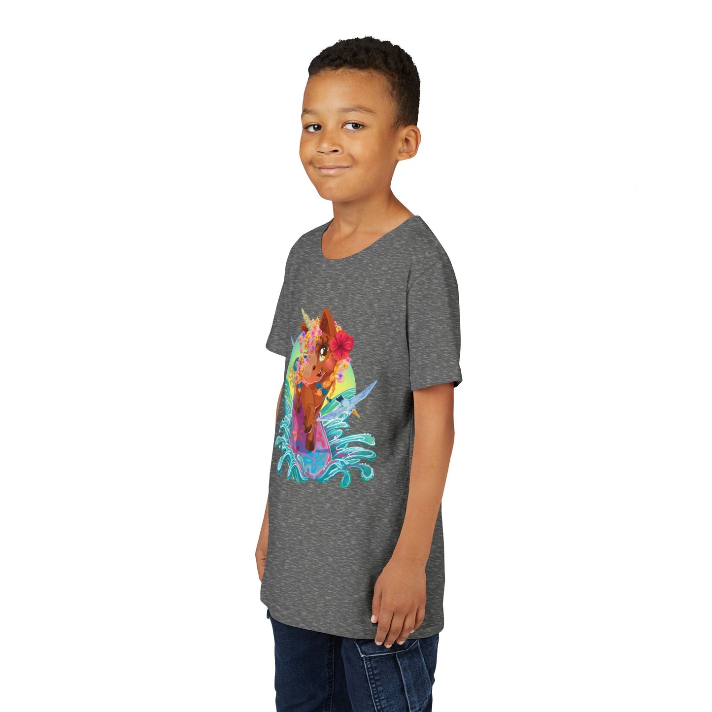 Gwenhwyer's Surfing Adventure Kids T-Shirt
