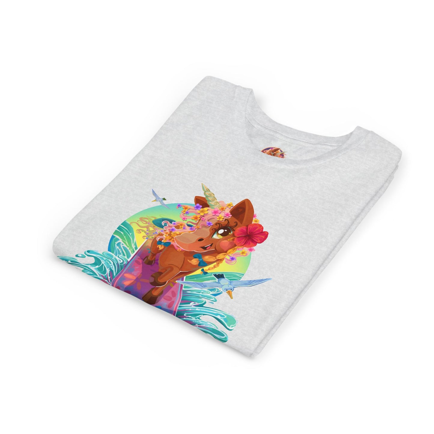 Gwenhwyer's Surfing Adventure Kids T-Shirt