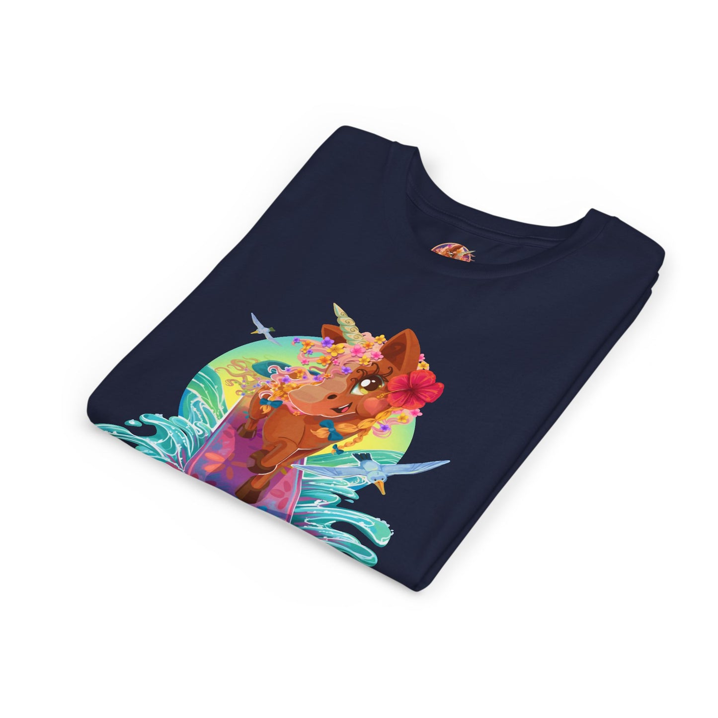 Gwenhwyer's Surfing Adventure Kids T-Shirt