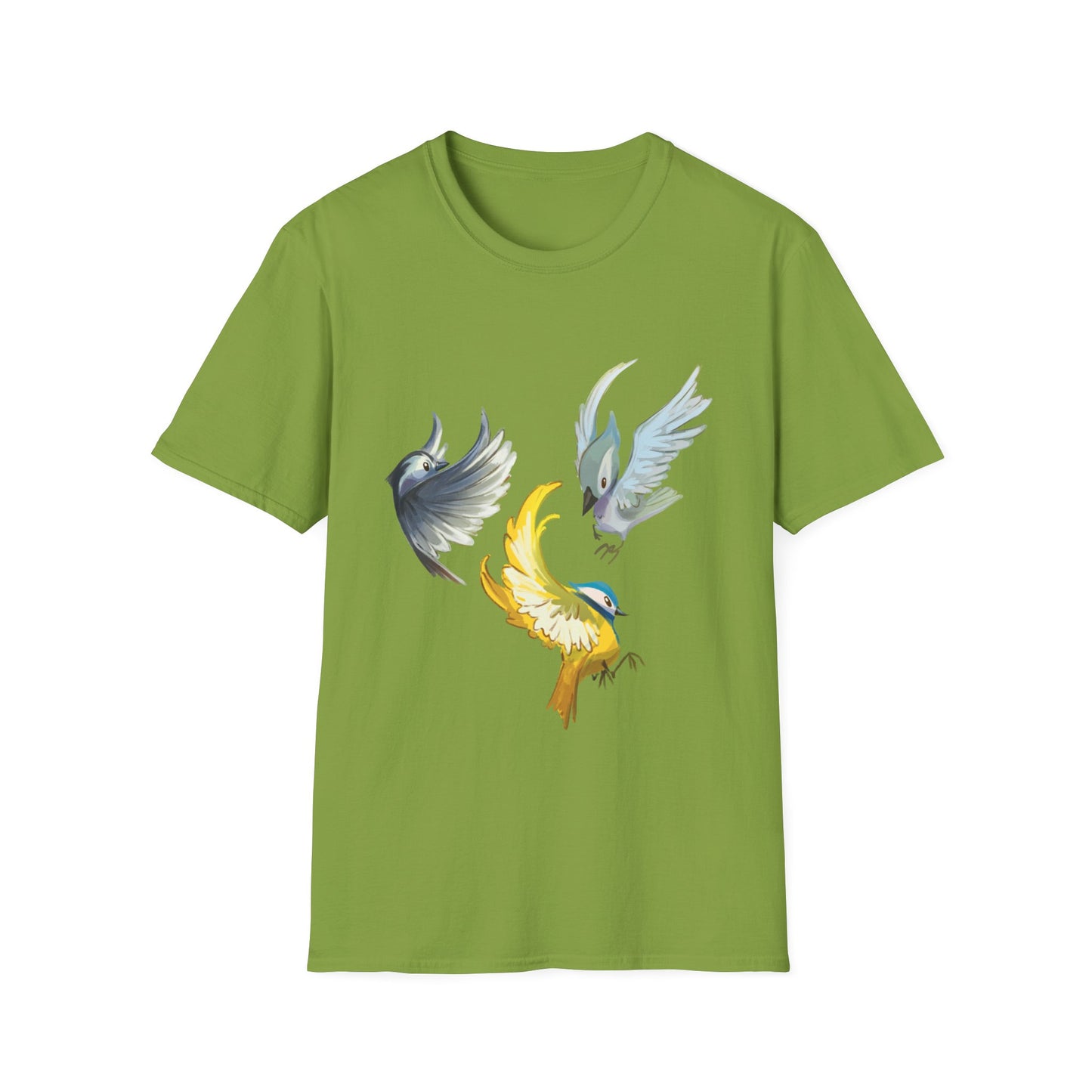 Busy Birds Unisex Softstyle T-Shirt