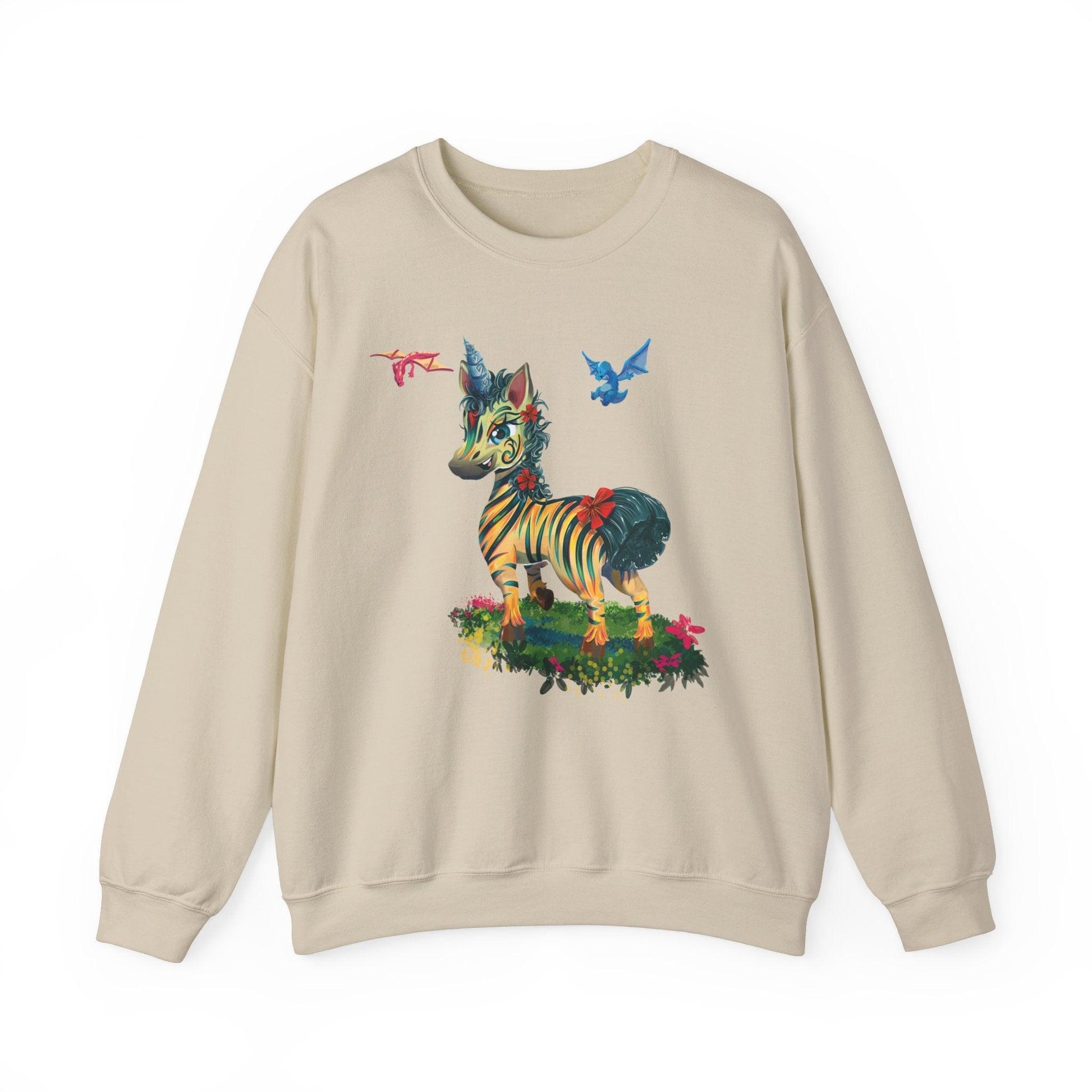 LeeNeigh Unisex Heavy Blend™ Crewneck Sweatshirt - Claires Unicorn Adventures