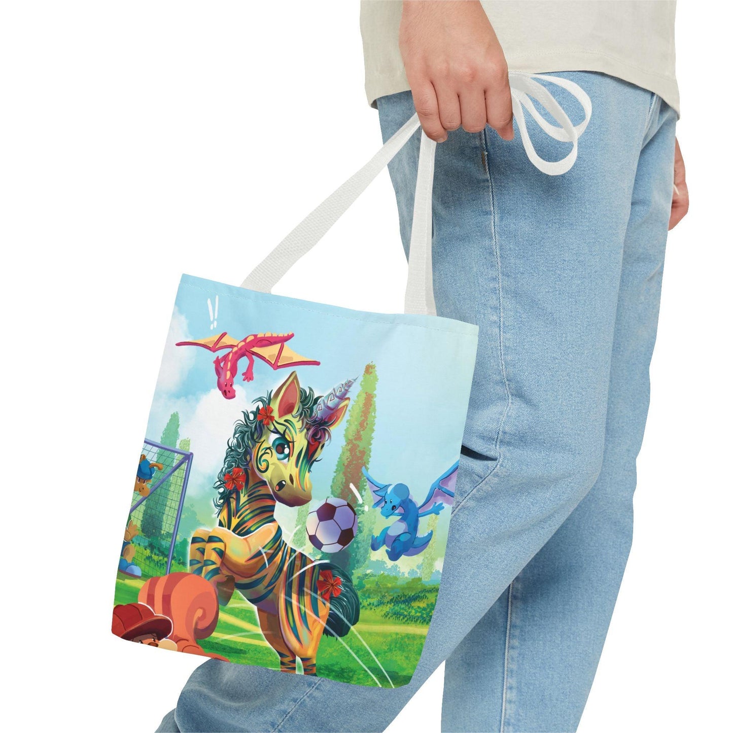 Tote Bag (AOP) - Claires Unicorn Adventures