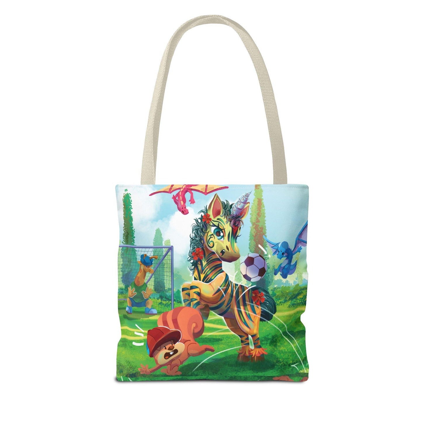 Tote Bag (AOP) - Claires Unicorn Adventures